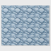 Pixel Water Ripple Pattern Cadeaupapier (Vlak)