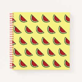 Pixel Watermeloen Patroon Notitieboek