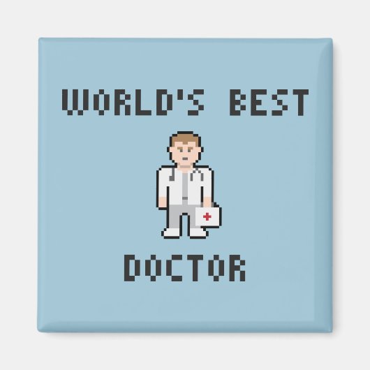 Pixel World's Beste Doctor Magneet (Voorkant)