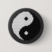 Pixel Yinyang Button (Voorkant)