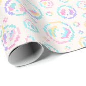 Pixel Zeepbellen Patroon Cadeaupapier (Rol Hoek)