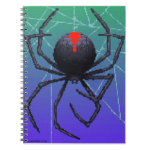 Pixel zwarte weduwe spin