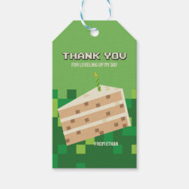 Pixelachtige Gamer Feest Bedankt Label Cadeaulabel