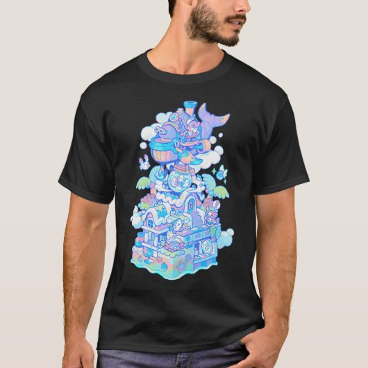 PixelArt Haai T-shirt (Voorkant)