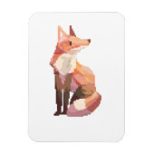 Pixelart, vos, Pixel art, Fox, Magneet (Verticaal)