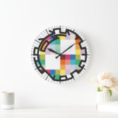 PIXELAT chained numbers by Masanser Grote Klok (Huis)