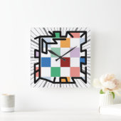 PIXELAT chained numbers by Masanser Vierkante Klok (Huis)