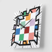 PIXELAT chained numbers by Masanser Vierkante Klok (Hoek)