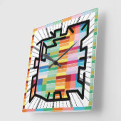 PIXELAT chained numbers by Masanser Vierkante Klok (Hoek)