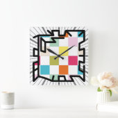 PIXELAT chained numbers by Masanser Vierkante Klok (Huis)