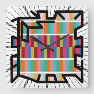 PIXELAT chained numbers by Masanser Vierkante Klok