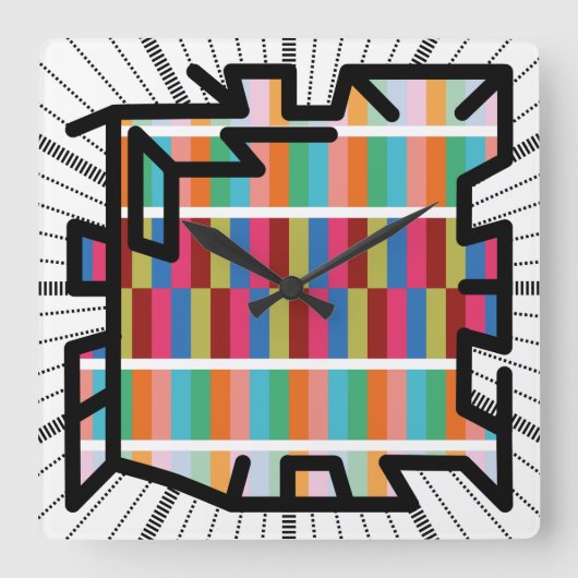 PIXELAT chained numbers by Masanser Vierkante Klok (Voorkant)