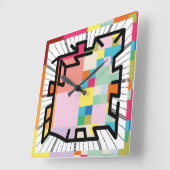 PIXELAT chained numbers by Masanser Vierkante Klok (Hoek)