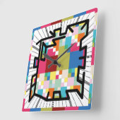 PIXELAT chained numbers by Masanser Vierkante Klok (Hoek)