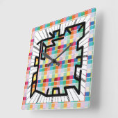 PIXELAT chained numbers by Masanser Vierkante Klok (Hoek)