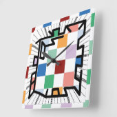 PIXELAT chained numbers by Masanser Vierkante Klok (Hoek)