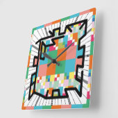 PIXELAT chained numbers by Masanser Vierkante Klok (Hoek)