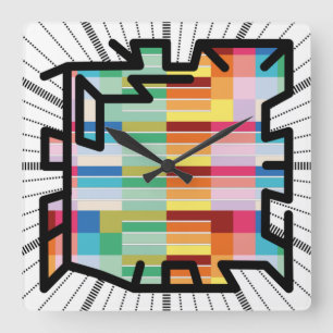 PIXELAT chained numbers by Masanser Vierkante Klok