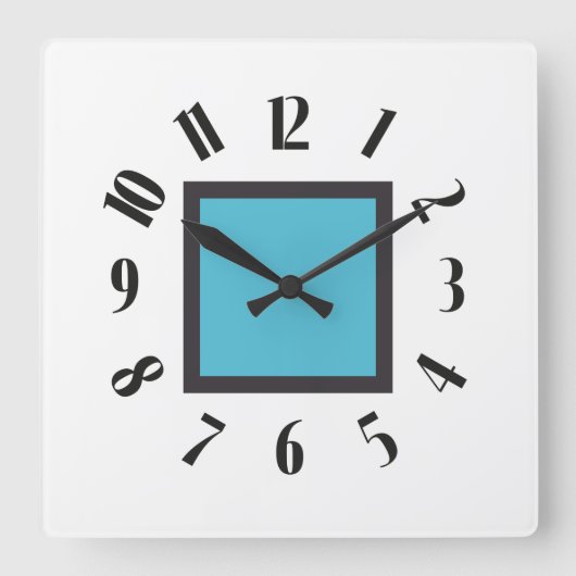 PIXELAT-EERSTE SERIE LEX DOOR Masanser Vierkante Klok (Voorkant)