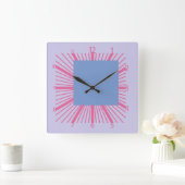 Pixelat ontheemde vierkantjes van Masanser Vierkante Klok (Huis)