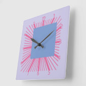 Pixelat ontheemde vierkantjes van Masanser Vierkante Klok (Hoek)