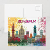 Pixelated 2D Game Art Bordeaux Briefkaart (Voorkant / Achterkant)