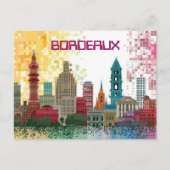 Pixelated 2D Game Art Bordeaux Briefkaart (Voorkant)