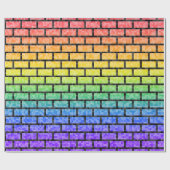 Pixelated 8-bits videogame look Rainbow Spectrum Cadeaupapier (Vlak)