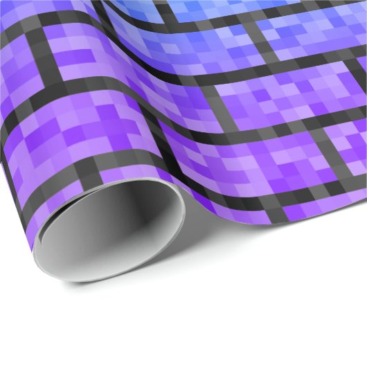 Pixelated 8-bits videogame look Rainbow Spectrum Cadeaupapier (Rol Hoek)