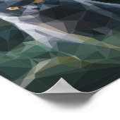 Pixelated Afbeelding of Evil Black Cat Poster (Hoek)