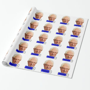 Pixelated Bernie Sanders - PROGRESS Cadeaupapier