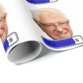 Pixelated Bernie Sanders - PROGRESS Cadeaupapier (Rol Hoek)
