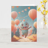 Pixelated Birthday Quest Kaart (Gele Bloem)