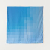 Pixelated Blues Wandkleed (Voorkant)