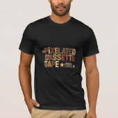Pixelated Cassette Tape Retro Art T-shirt (Voorkant)