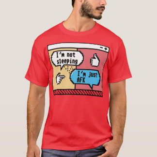 Pixelated Chatter de AFK-bekentenis T-shirt