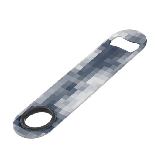 Pixelated Cloud ontworpen flesopener Speed Flessenopener (Achterkant Gekanteld)