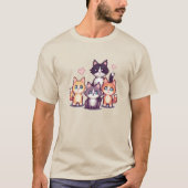 Pixelated Colorful Kitties  T-shirt (Voorkant)