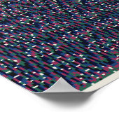  Pixelated Floral Pattern  Poster (Hoek)