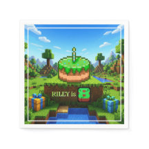 Pixelated Gamer Groen Gebouw Geplooid 