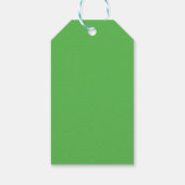 Pixelated Gamer Groen Pixel Cake Slice Game Aan Cadeaulabel (Achterkant)