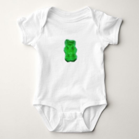 Pixelated Groene Gummy Beer Romper (Voorkant)