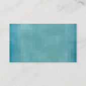 Pixelated Grunge Background - Teal Visitekaartje (Voorkant)