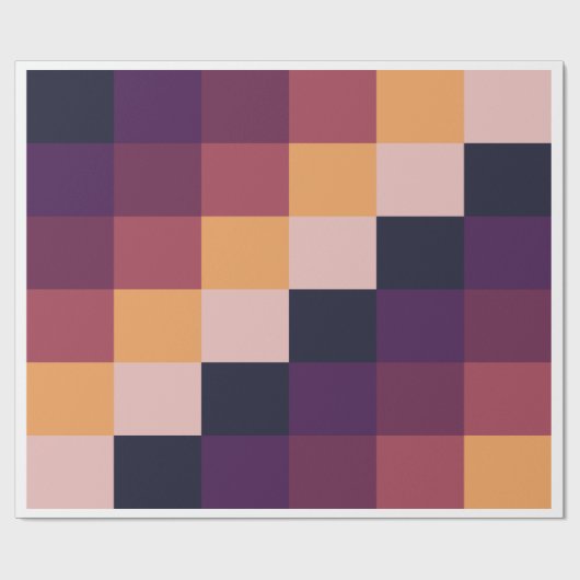 Pixelated Harmony Wrapping Paper Cadeaupapier (Vlak)