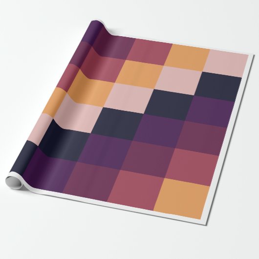 Pixelated Harmony Wrapping Paper Cadeaupapier (Uitgerold)