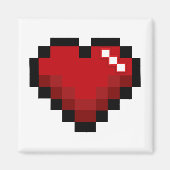 Pixelated Heart Magneet (Voorkant)