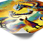 pixelated image of a dragon trainer foto afdruk (Hoek)