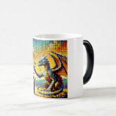 pixelated image of a dragon trainer magische mok (Voorkant rechts)