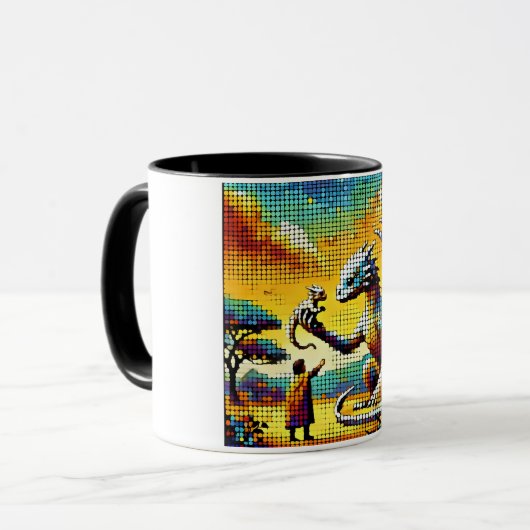 pixelated image of a dragon trainer mok (Voorkant links)