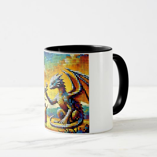 pixelated image of a dragon trainer mok (Voorkant rechts)